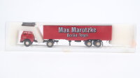 Brekina H0 MAN Sattelzug Max Marotzke Berlin, dunkelrot-grau