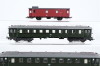 Schicht/Liliput H0 Konvolut Hechtwagen 2. Kl. 4-achsig, Gepäckwagen DB (Abbrüche)