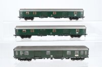 Fleischmann H0 Konvolut 3 Packwagen grün DB