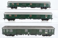 Fleischmann H0 Konvolut 3 Packwagen grün DB
