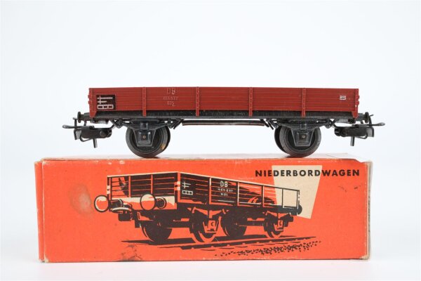 Märklin H0 4503 Niederbordwagen (orangene OVP) DB