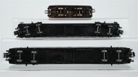 Märklin H0 Konvolut Personenwagen 2.Kl. grün, Personenwagen 1.Kl. blau, Schienenbus-Begleitwagen rot, DB