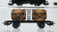 Märklin H0 Konvolut 2 Kesselwagen "Eva" Weinfasswagen "Bordeaux" Behältertragewagen "Von Haus zu Haus" DB (Abbruch)