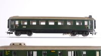 Märklin H0 Konvolut Personenwagen "346/1" 2.Kl., Personenwagen "346/1" mit Zugschluss 2.Kl., Packwagen "346/4" Blech Nebenbahn (ungetestet)