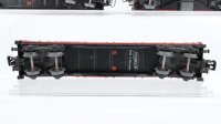 Märklin H0 Konvolut 2 Niederbordwagen 4-achsig, Niederbordwagen 2-achsig, Niederbordwagen mit Plane 4-achsig DB