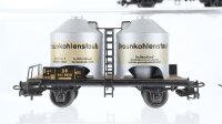 Märklin H0 Konvolut Silowagen "Clubmast" Silowagen "Braunkohlenstaub" Kesselwagen mit Bremserhaus "374 Esso" DB/u.a.