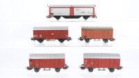 Märklin H0 Konvout 4 gedeckte Güterwagen,...