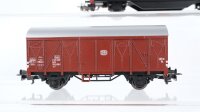Märklin H0 Konvout 4 gedeckte Güterwagen, Seitenwandschiebewagen DB