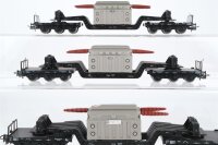 Märklin H0 Konvolut 3 Schwerlastwagen mit Trafo "AEG, Trafo-Union" DB (unvollständig)