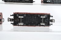 Piko H0 Konvolut 3 gedeckte Güterwagen braun, Kühlwagen weiss, Stückgutwagen braun DR
