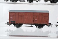Piko H0 Konvolut 3 gedeckte Güterwagen braun, Kühlwagen weiss, Stückgutwagen braun DR