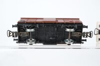 Piko H0 Konvolut 3 gedeckte Güterwagen braun, Kühlwagen weiss, Stückgutwagen braun DR