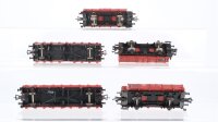 Fleischmann H0 Konvolut Mittelbordwagen mit Bremserhaus, Rungenwagen DB (Rungen fehlen)