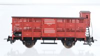 Fleischmann H0 Konvolut Tiertransportwagen mit Bremserhaus, geschlossener Güterwagen mit Bremserhaus, Hochbordwagen DB