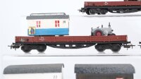 Märklin H0 Konvolut Niederbordwagen mit Ladung "Circus Apollo" DB (Ladung teilweise geklebt)