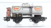 Märklin H0 Konvolut Kesselwagen mit Bremserhaus "Esso", Flachwagen mit Bremserhaus und Holzladung, Güterzugbegleitwagen, gedeckter Güterwagen mit Bremserhaus, gedeckter Güterwagen DB u.a.