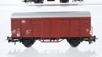 Märklin H0 Konvolut Talbot Trichterwagen mit Bremserhaus, gedeckte Güterwagen DB