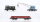 Märklin H0 Konvolut Kranwagen 3-achsig mit Kranschutzwagen 4-achisg, Güterzugbegleitwagen DB