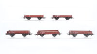 Roco H0 Konvolut 5 Niederbordwagen DB