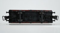 Klein Modellbahn/ Lima H0 Konvolut Hochbordwagen 4-achsig, Flachwagen, gedeckter Güterwagen "Stückgut-Schnellverkehr" DB u. a. (teilweise patiniert)