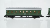 Minitrix N Konvolut Abteilwagen 3. Kl., Gepäckwagen Länderbahn