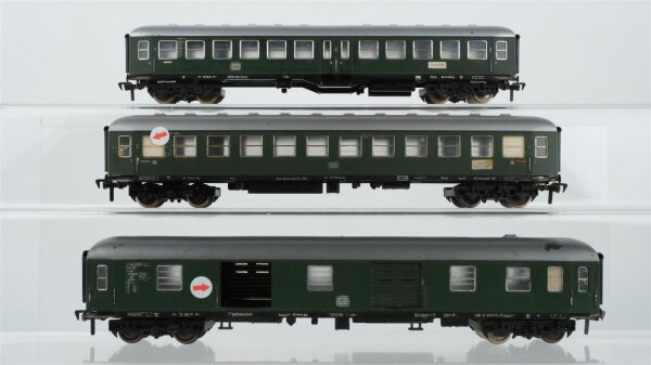 Fleischmann H0 Konvolut Schnellzugwagen 2. Kl., Gepäckwagen, 4-achsig DB (Abbrüche)