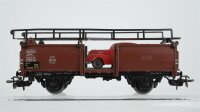 Märklin H0 2 Autotransportwagen (teilw. beladen) Seitenwandschiebewagen, Druckgaskesselwagen "VTG" DB (Abbrüche)