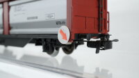 Märklin H0 2 Autotransportwagen (teilw. beladen) Seitenwandschiebewagen, Druckgaskesselwagen "VTG" DB (Abbrüche)