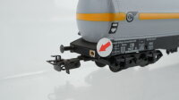 Märklin H0 2 Autotransportwagen (teilw. beladen) Seitenwandschiebewagen, Druckgaskesselwagen "VTG" DB (Abbrüche)
