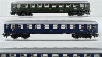 Märklin H0 Konvolut 2 Personenwagen 1.Kl. blau, Personenwagen 1.Kl. grün DB