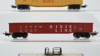 Märklin H0 Konvolut 2 Hochbordwagen "L&N 39 099 Dixie Line, UP 65263", Kesselwagen "GATX 31057 Bakers Chocolate" USA