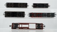 Unbekannt/Röwa H0 Konvolut Silowagen "VAW", Selbstentladewagen, Niederbordwagen, Containertragewagen mit Ladung, Taschenwagen DB/FS