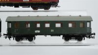 Schicht H0 Konvolut 2 Personenwagen 4-achsig grün, Speisewagen "Mitropa" rot, Schlafwagen "Mitropa" rot, Personenwagen 2.Kl. grün DR/Mitropa (Abbrüche)