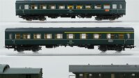 Piko H0 Konvolut Abteilwagen 2.Kl., Abteilwagen 1./2.Kl., Personenwagen 3.Kl., Personenzugbegleitwagen DR