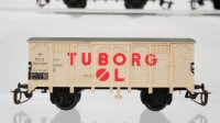 BTTB TT Konvolut Bierwagen "Tuborg", gedeckter Güterwagen DSB (Abbrüche)