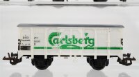 BTTB TT Konvolut Bierwagen "Carlsberg", Kühlwagen "Tuborg", gedeckter Güterwagen mit Bremserhaus DSB