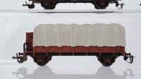 BTTB TT Konvolut Niederbordwagen mit Bremserhaus und Plane