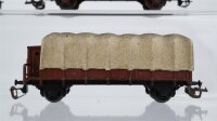 BTTB TT Konvolut Niederbordwagen mit Bremserhaus und Plane