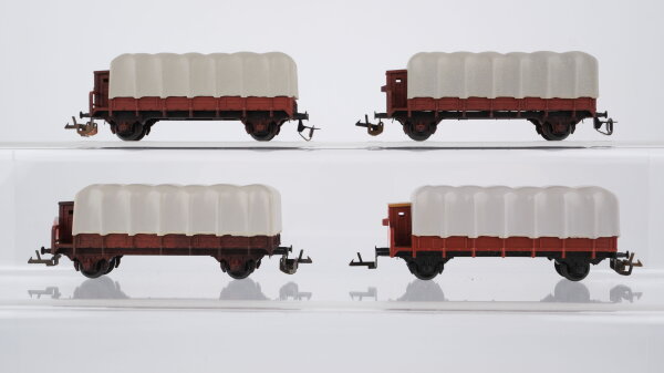 BTTB TT Konvolut Niederbordwagen mit Bremserhaus und Plane (Kupplungen teilweise defekt)