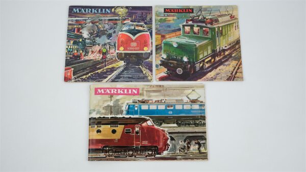 Märklin Kataloge 1962/1963, 1964/1965, 1965/1966
