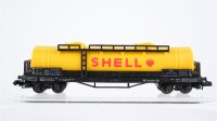 Arnold N Konvolut 4 Kesselwagen "Rheingas, Shell" Schwerlastwagen "Stahlrollen" Behältertragewagen mit 3 Silo DB (Abbruch)