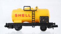 Arnold N Konvolut 4 Kesselwagen "Rheingas, Shell" Schwerlastwagen "Stahlrollen" Behältertragewagen mit 3 Silo DB (Abbruch)