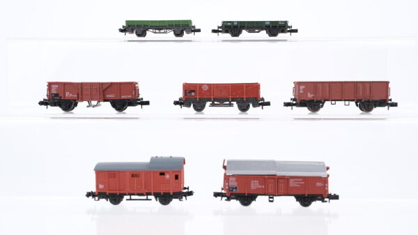 Arnold N Konvolut Niederbordwagen Hochbordwagen Kippwagen Schiebedachwagen DB