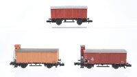 Arnold N Konvolut gedeckte Güterwagen DR/u.a.