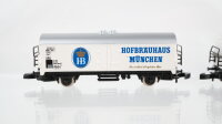 Märklin Z Konvolut Kühlwagen "König Pilsener", "Hofbräuhaus München", "Rothaus Pils" DB u. a.