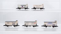 Märklin Z Konvolut gedeckte Güterwagen mit...