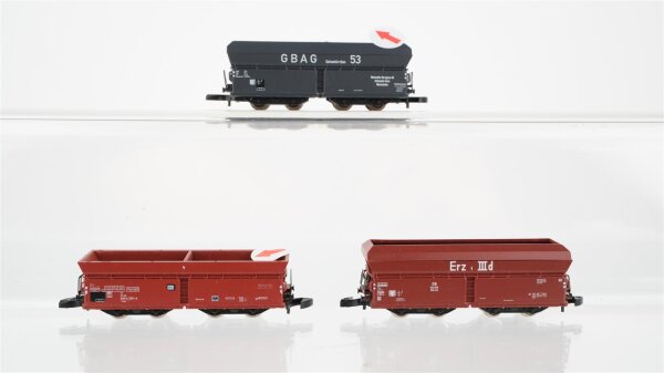 Märklin Z Konvolut Selbstentladewagen DB u.a. (Abbrüche)