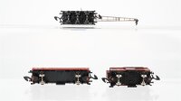 Märklin Z Konvolut Kranwagen Niederbordwagen gedeckter Güterwagen m. Bremserhaus DB u.a.