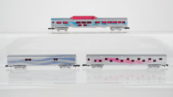 Märklin Z Konvolut US panorama coach passenger coach baggage car