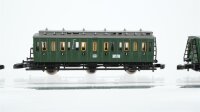 Märklin Z Konvolut Abteilwagen 1./2. Kl. und 2.Kl. mit Bremserhaus Gepäckwagen DB